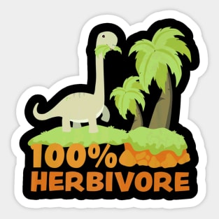 Dinosaur Vegan Sticker